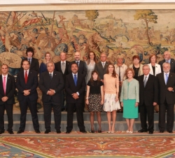 Su Alteza Real la Princesa de Asturias junto a una representación de la Federación Iberoamericana de Síndrome de Down